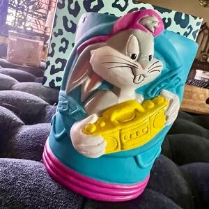 Vintage Rare Looney Tunes Bugs Bunny Can Bottle Coozy Holder Boombox 1993